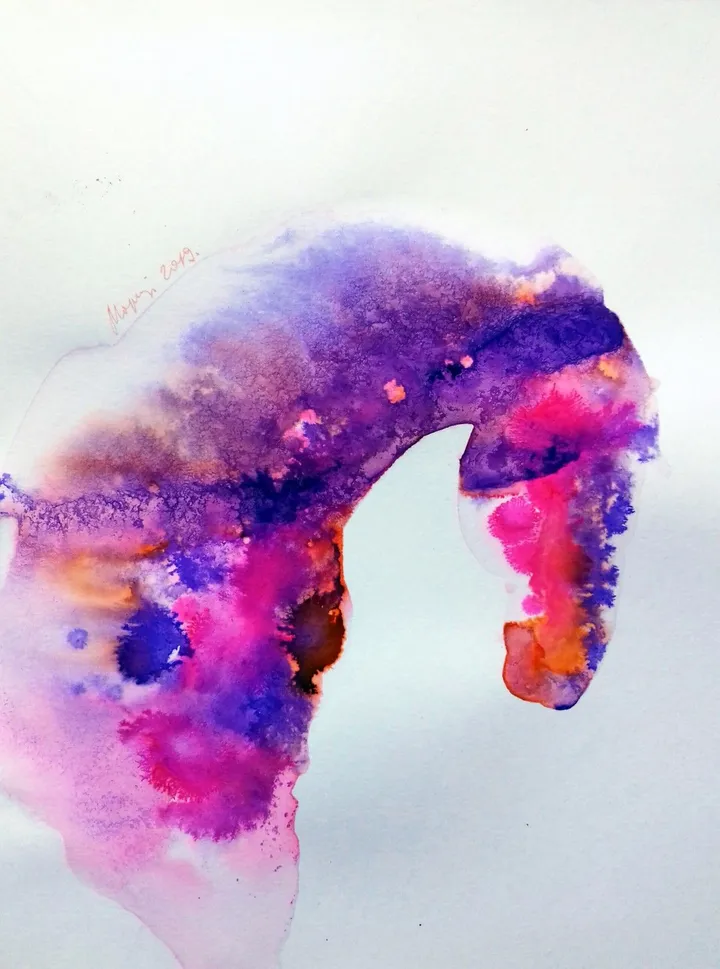 Spring Horse 1, artwork by marija colic
