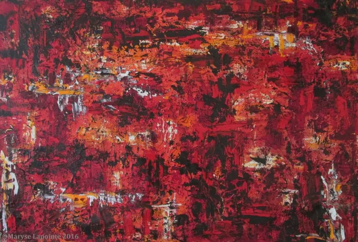 Rouge Inferno / Red Inferno, artwork by Maryse Lapointe