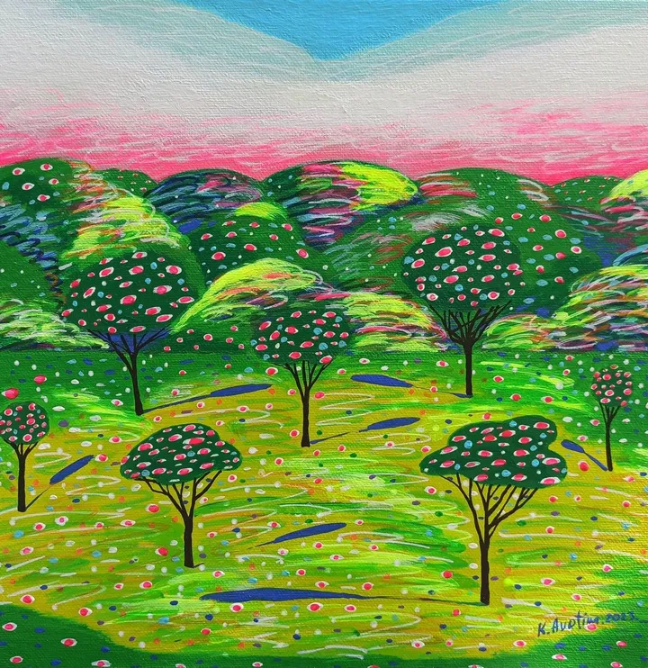 Blossoming Fields, artwork by Katrina Avotina