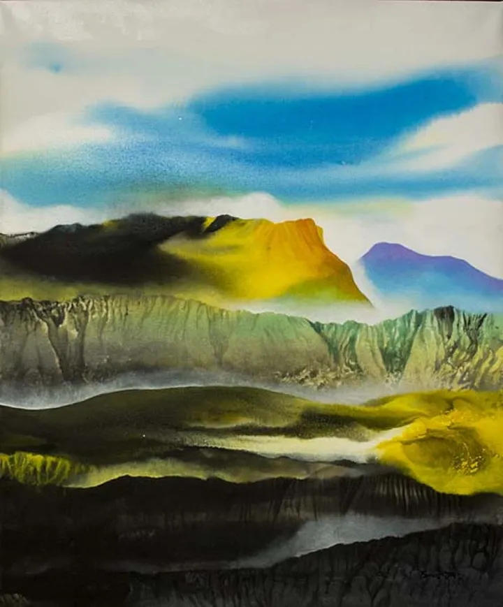 Mountain Mystique, œuvre de Binod Pradhan