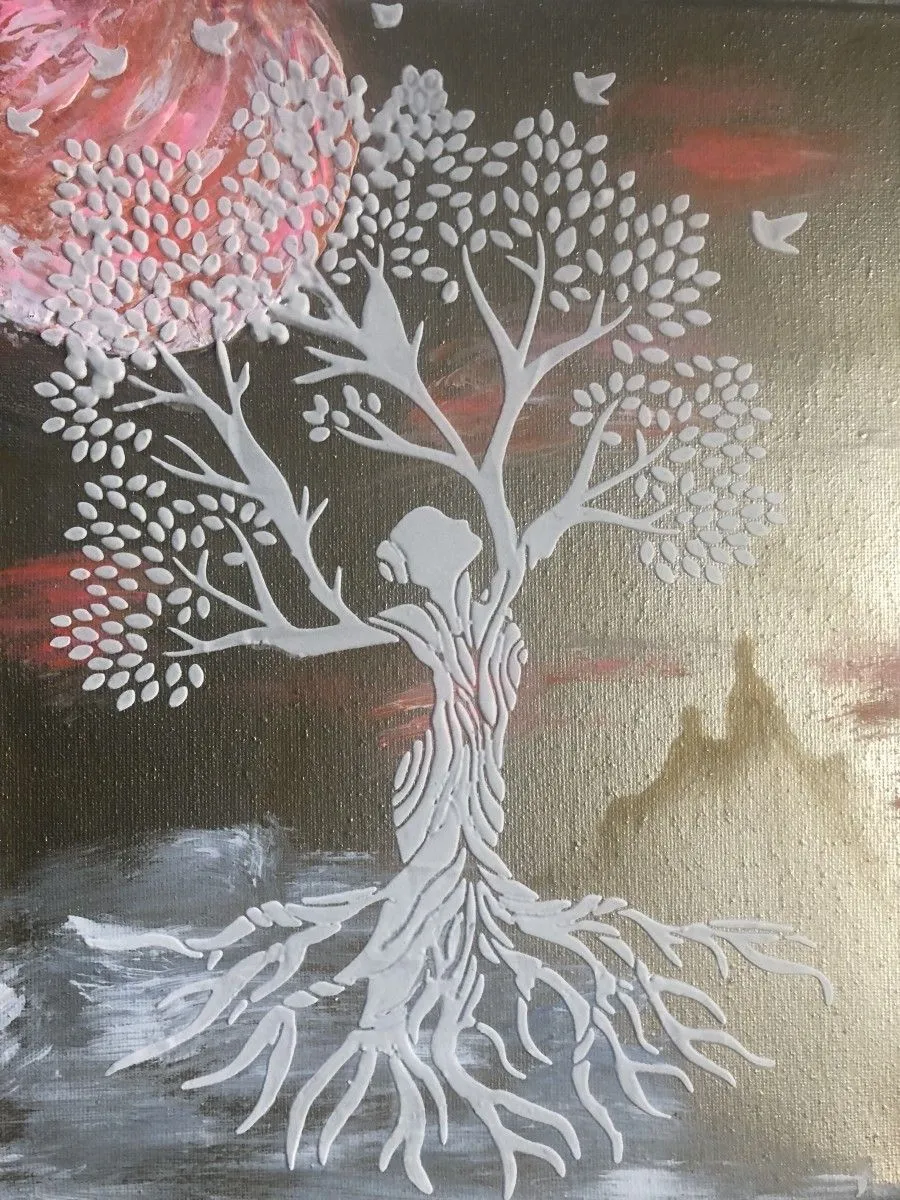 L’arbre aux oiseaux, artwork by sylviane marie nardini