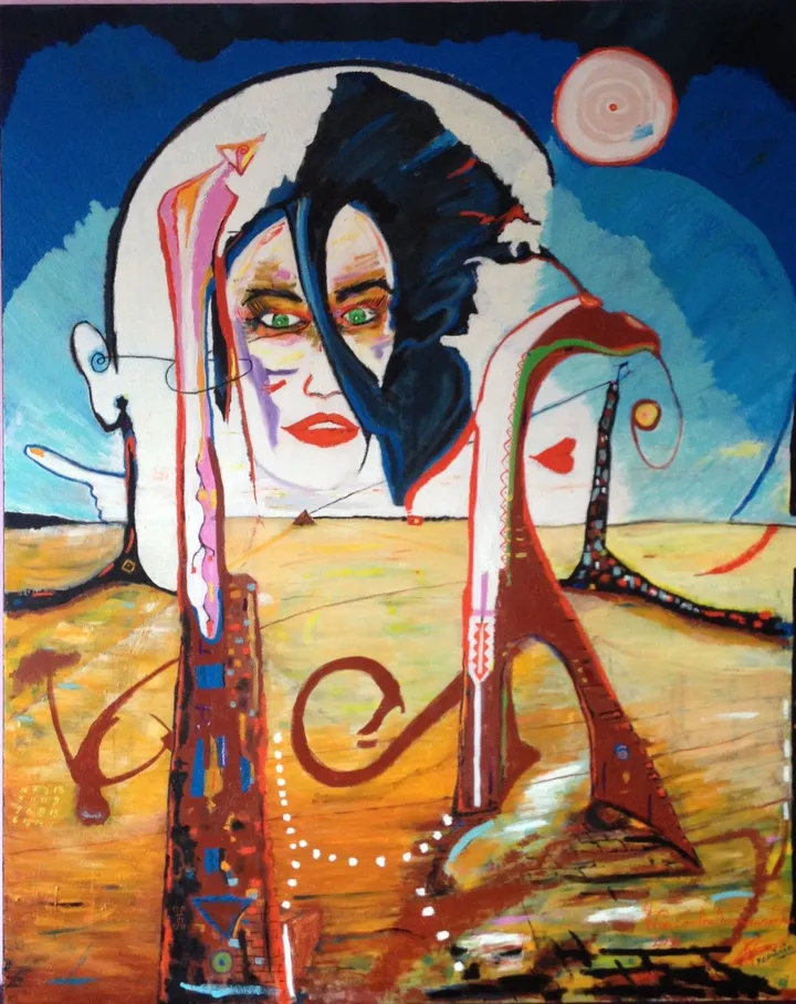 Chatting with Dali, artwork by Laurentiu IVAN-CONDRACHE