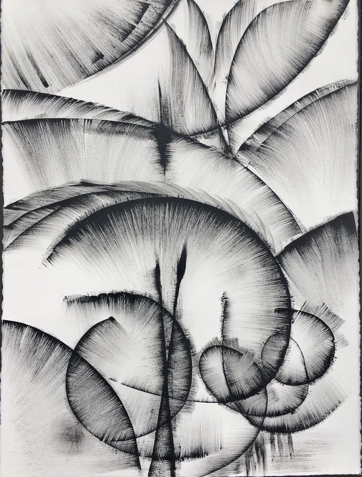 Black & White Abstract Tattoo Drawing#2 by Khrystyna Kozyuk, artwork by Khrystyna Kozyuk