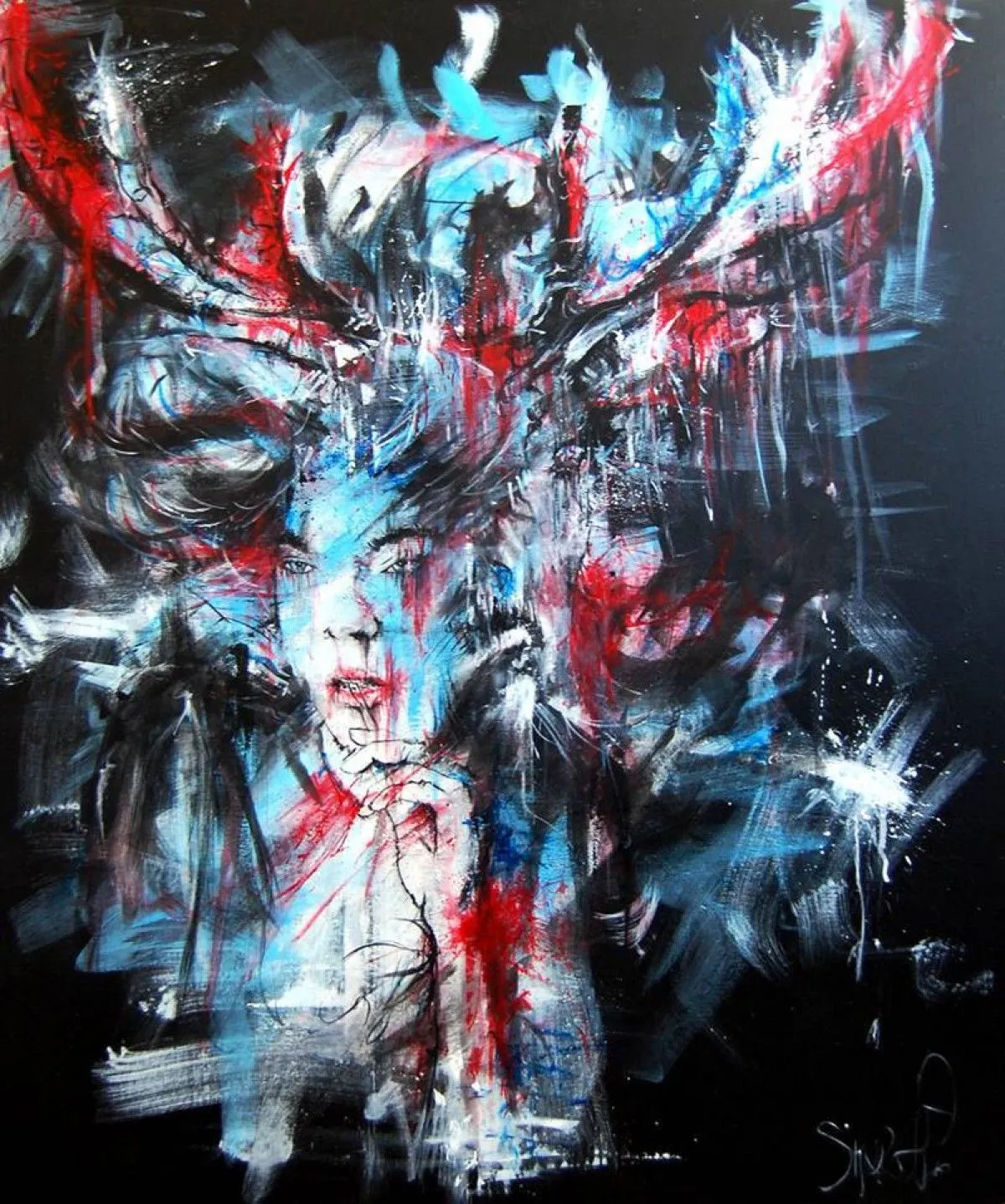 Cerf, artwork by Sheraf Prod