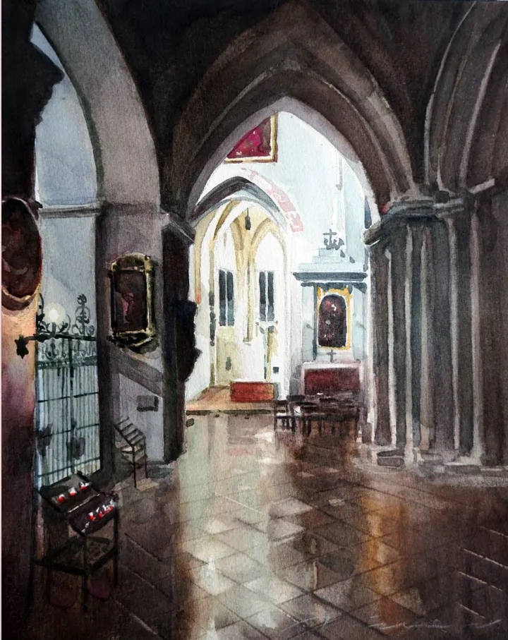 Church, artwork by Misure Nien