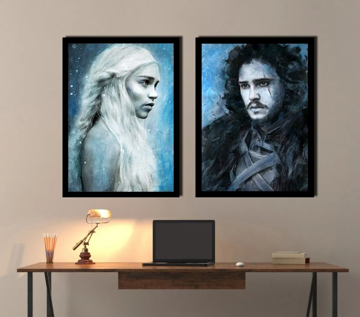 Game of Thrones Daenerys Jon Snow -Anna Marija Bulka, artwork by Anna Marija Bulka