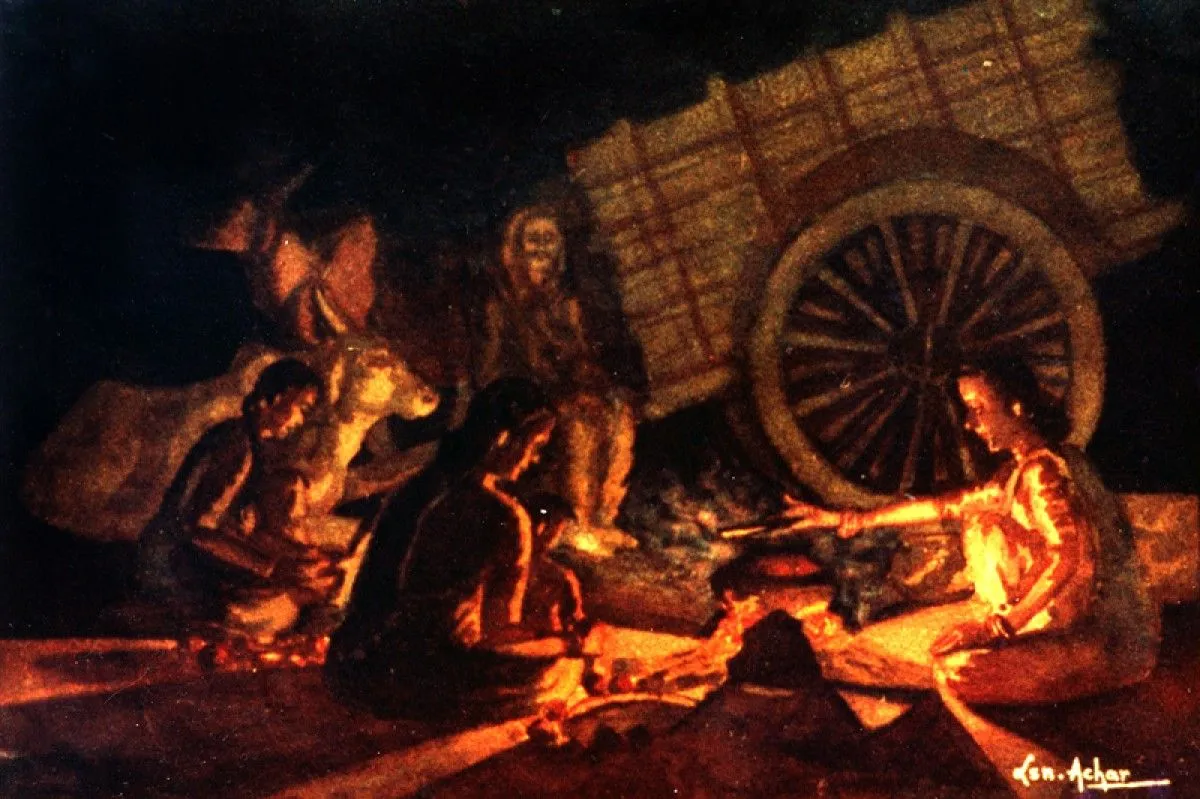 COOKING AT NIGHT, œuvre de LSN Achar