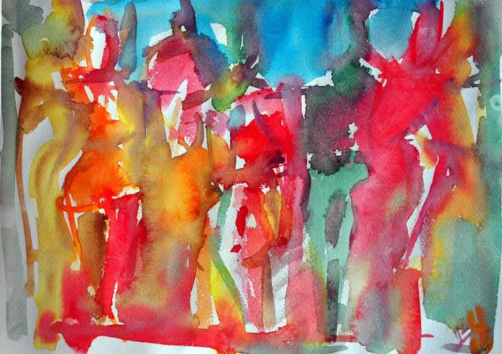 dance floor, artwork by Akpan Usoroh