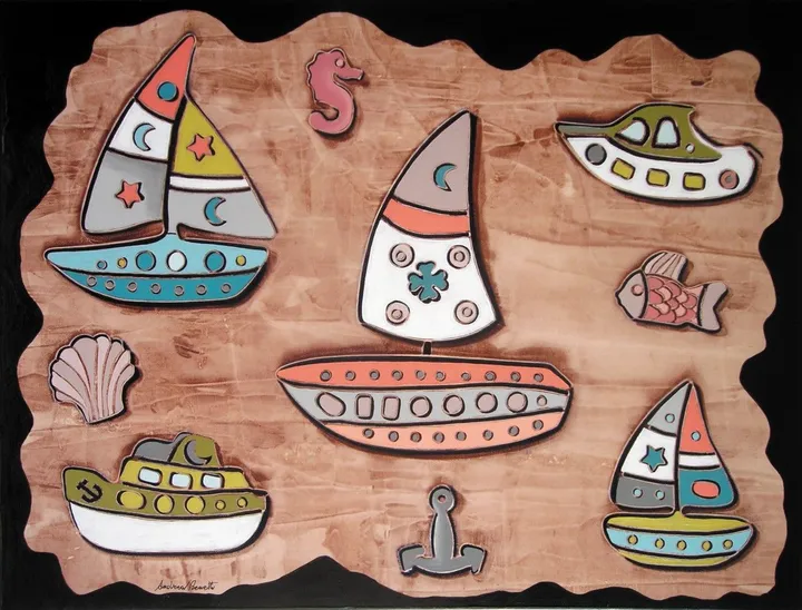 Imbarcazioni II, artwork by Andrea Benetti