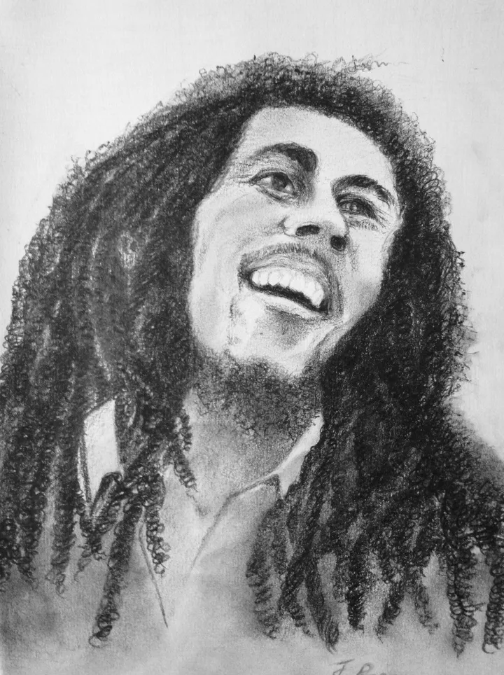 Bob Marley, œuvre de Jacqueline Ropers