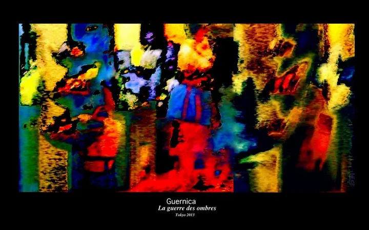 Gernica - guerre des ombres., œuvre de Jr Dean