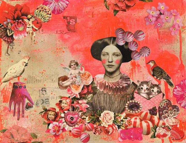 Old Fashioned Candy, artwork by Lorette C Luzajic