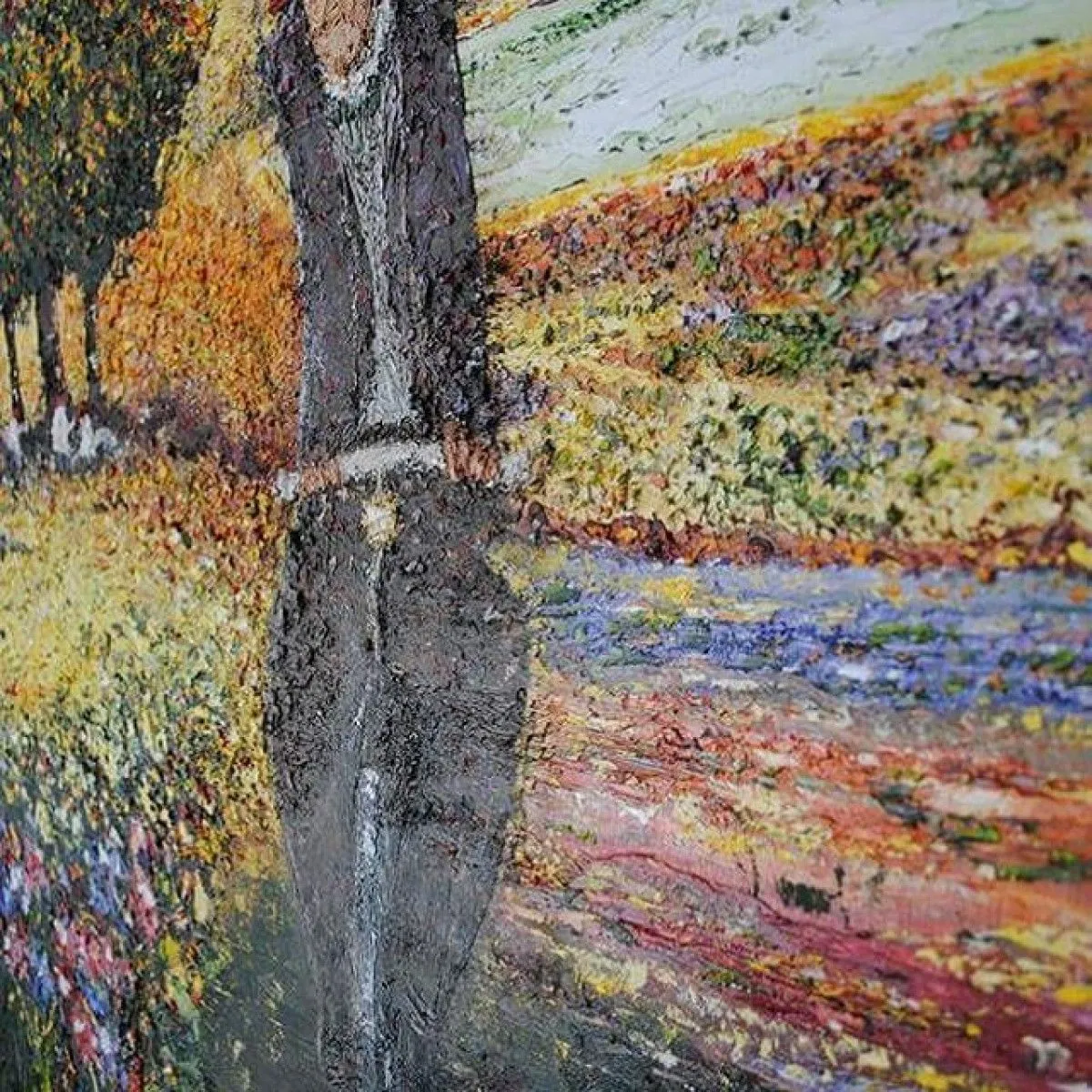 Bicycle Man in Provence, œuvre de Cristel Brugger