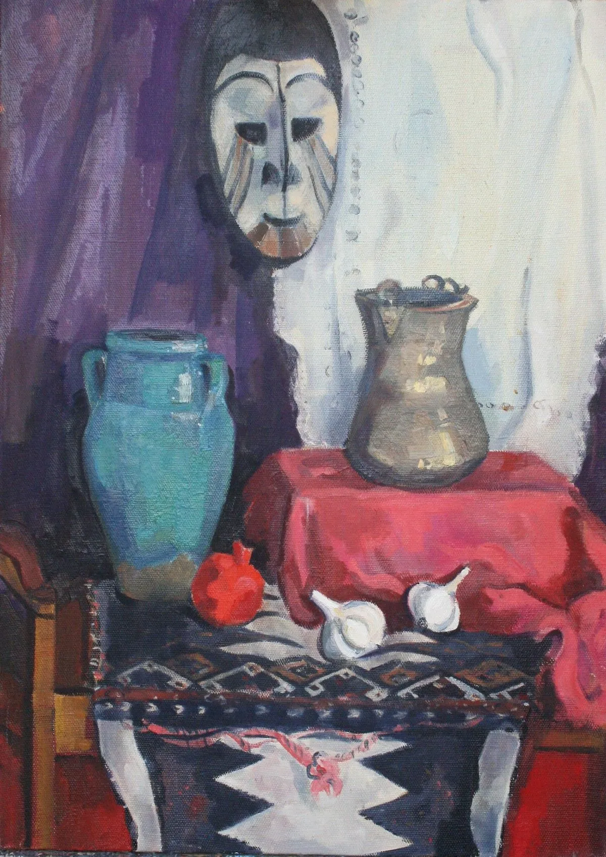 african mask, artwork by Bardugh Petrosyan