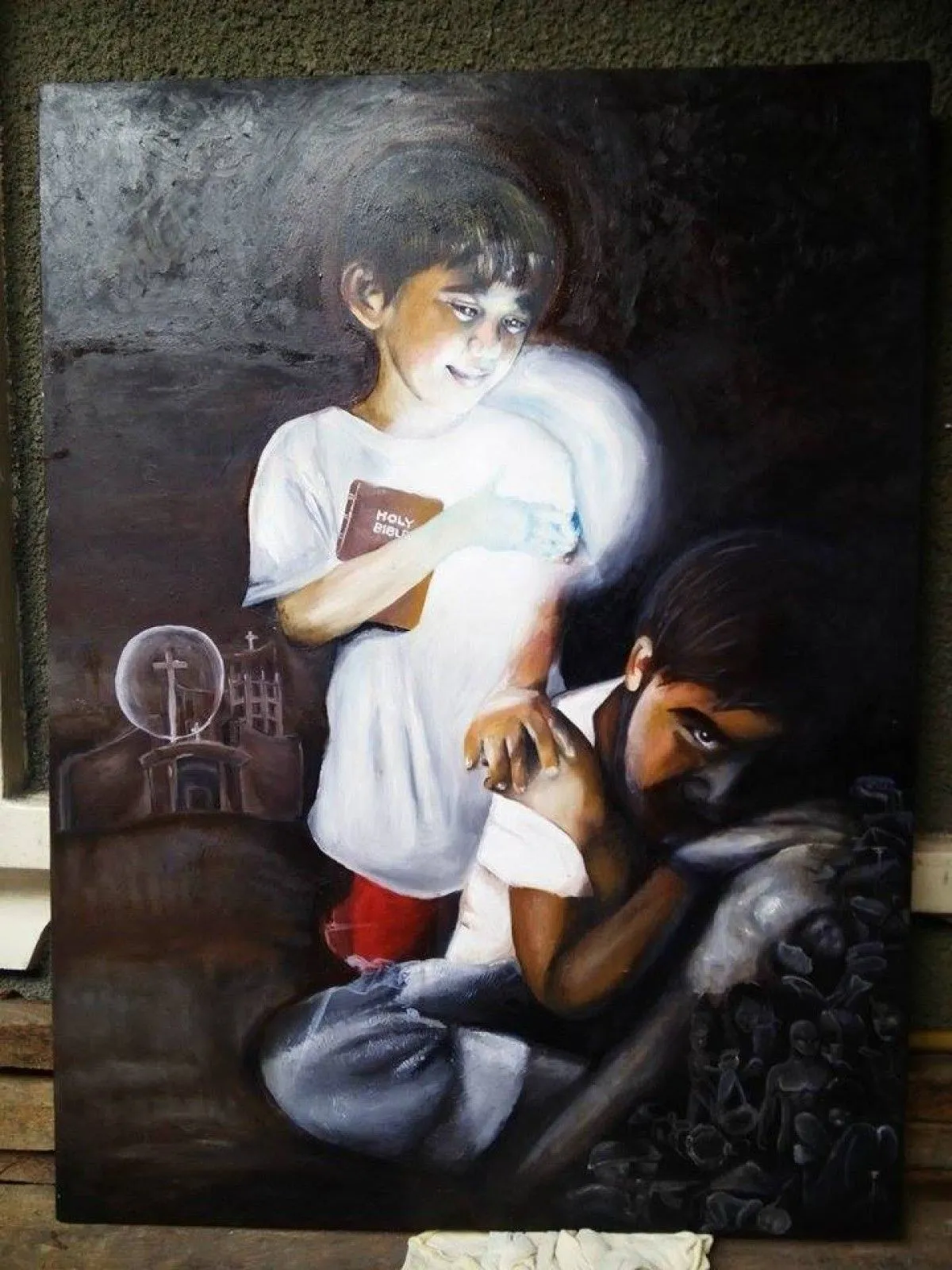 Christ in you our hope of glory, artwork by Justine Olivarez