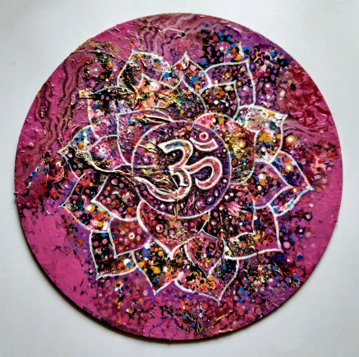 "I UNDERSTAND" crown chakra, artwork by Sanjay punekar