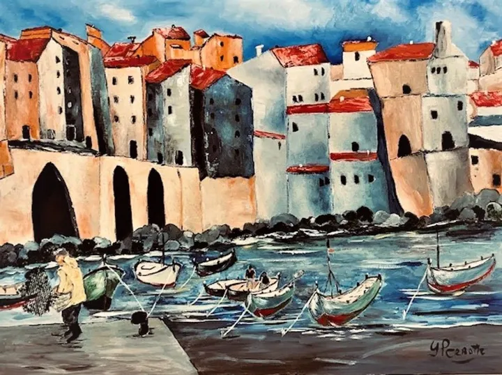 Port de Pêche, œuvre de Yves Perrotte