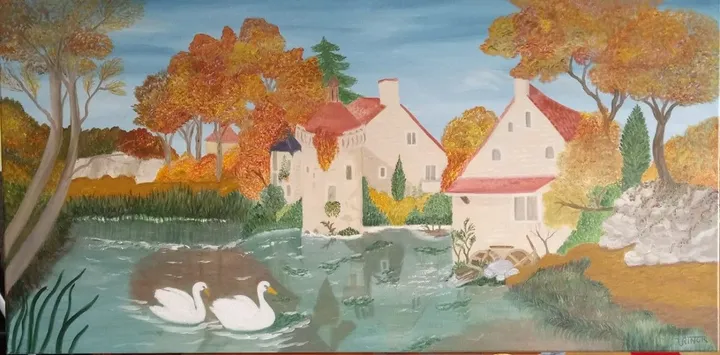 Promenade au fil de l'eau, œuvre de Viviane RINCK