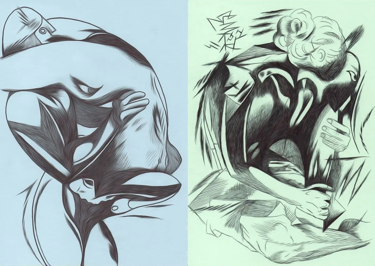 "''"''"'"''"''", artwork by Laura H