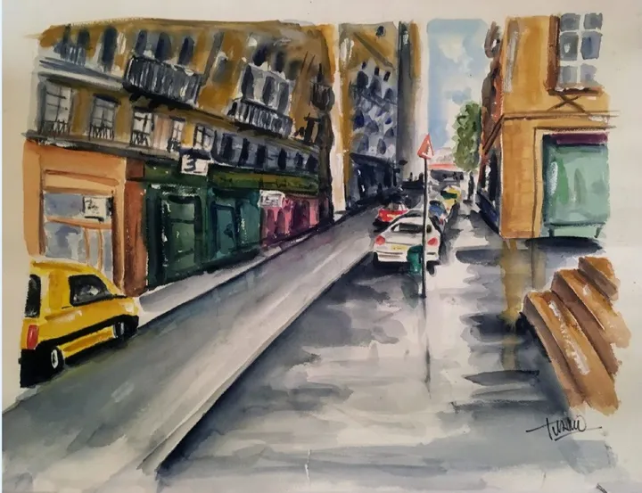 Rue auguste conte lyon, œuvre de Patrick Tubaro