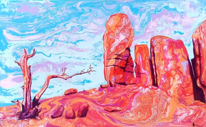 "Árbol muerto en Valle Monumental, Utah", œuvre de Mane Manero