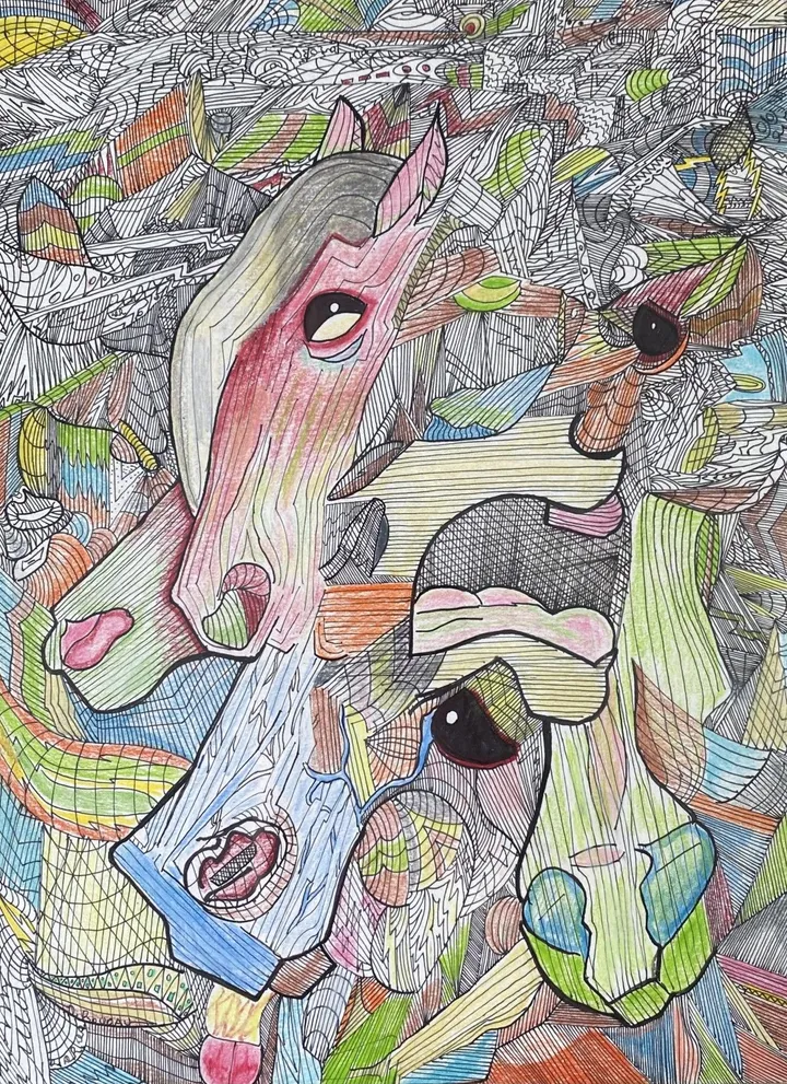 Chevauché, artwork by Denis Roucau