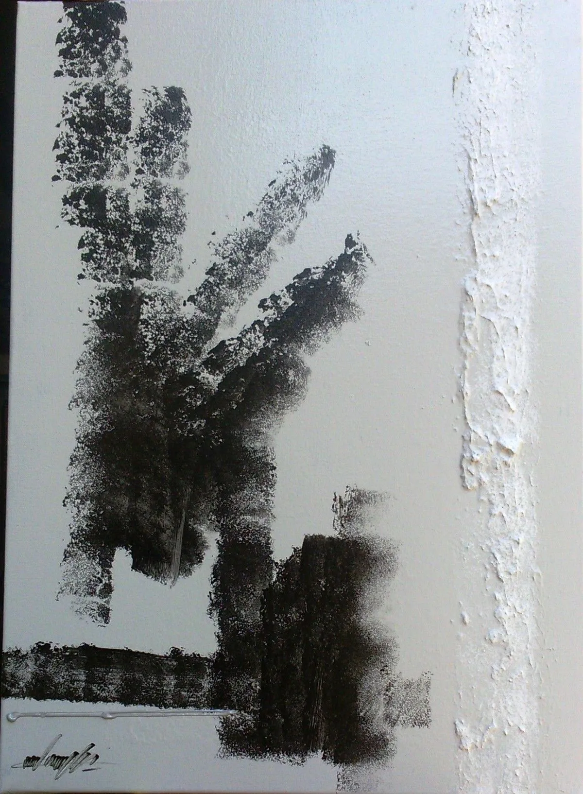 Man at the museum, artwork by Gabriel Angelo