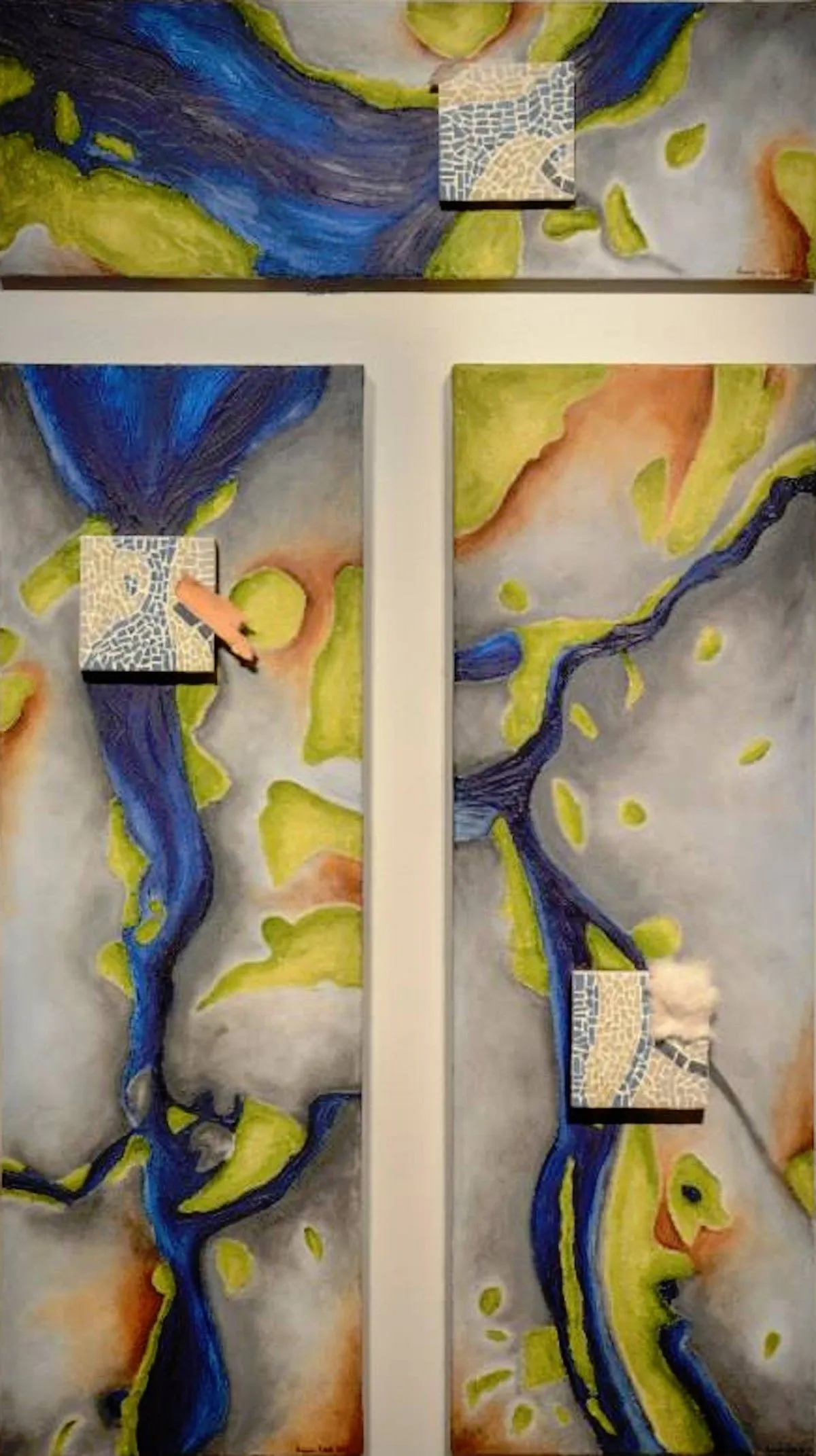 Kichi sipi rivi, gens de la grande rivière, artwork by Anne-Line Schoovaerts