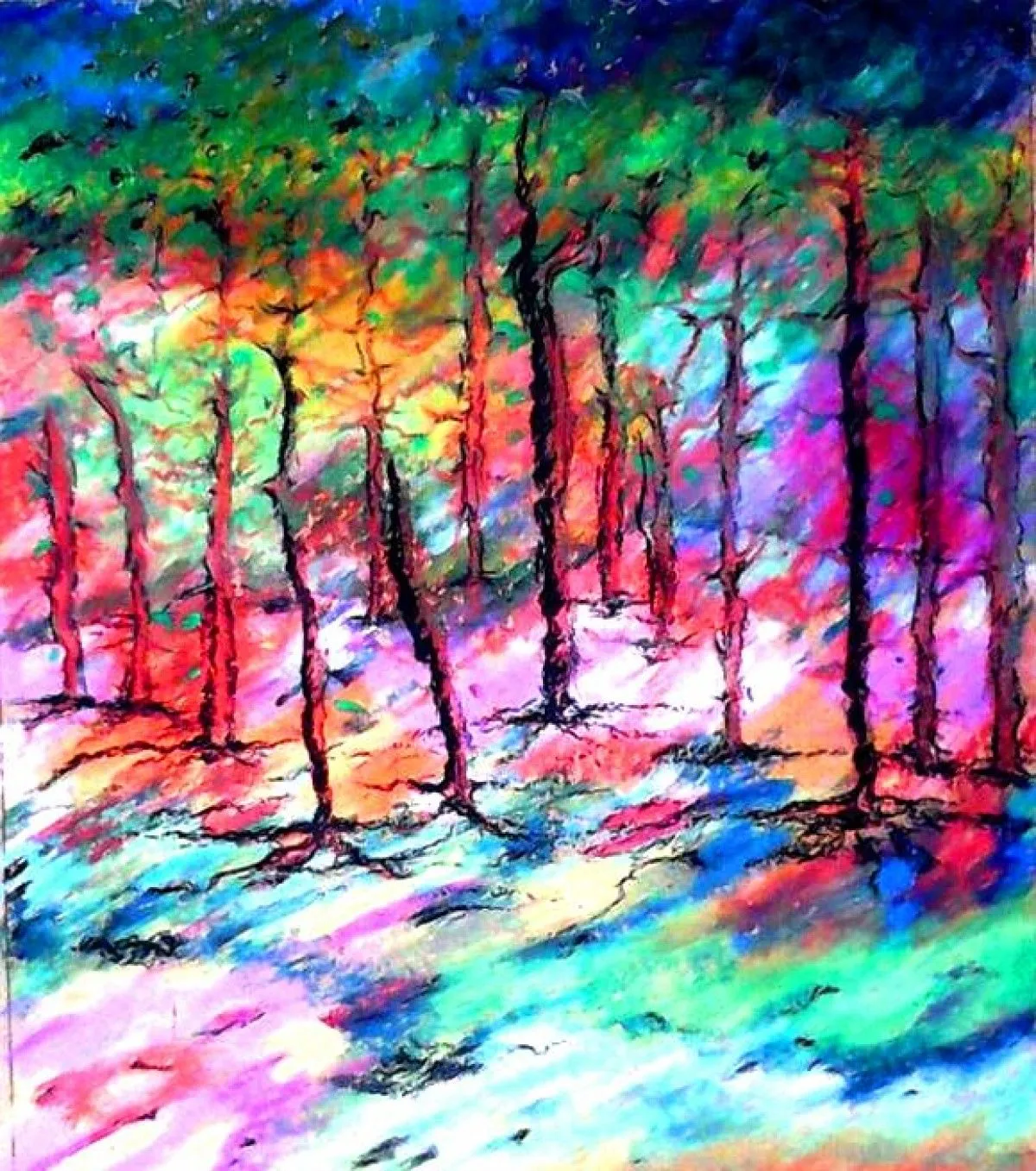 Forest, artwork by Maria Teresa Topacio