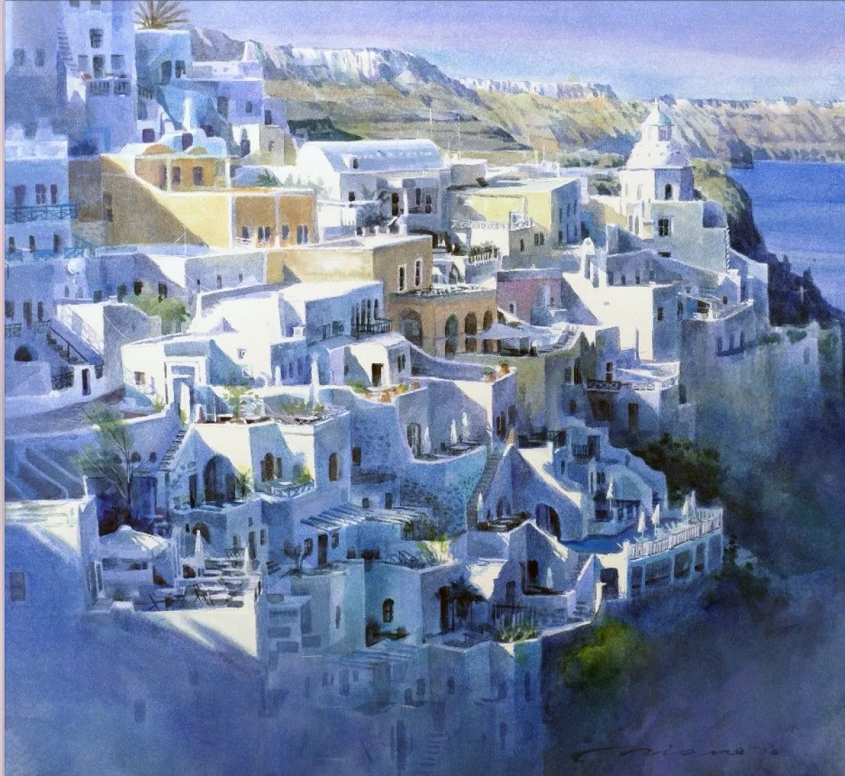 Santorini, artwork by Misure Nien