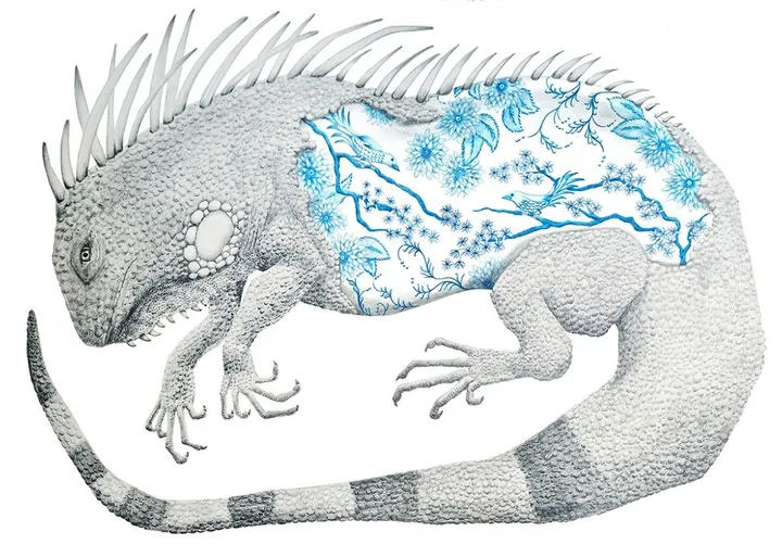 Porcelain heart, artwork by Mónica Álvarez Herrasti