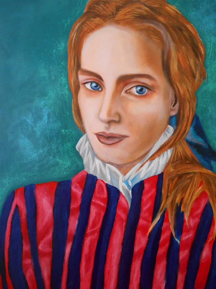 Portrait de femme, artwork by Nikita Victoriya