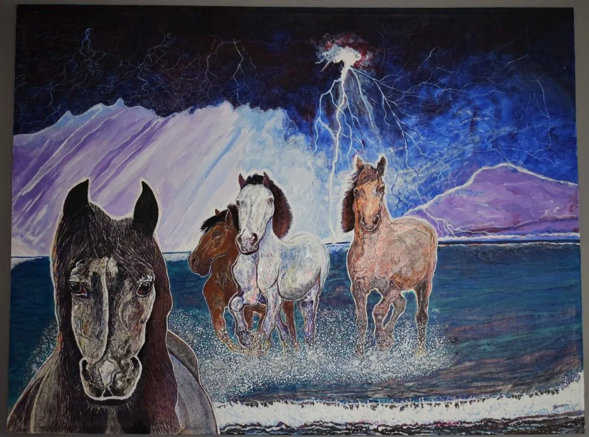 La tempête, œuvre de Denis Roucau