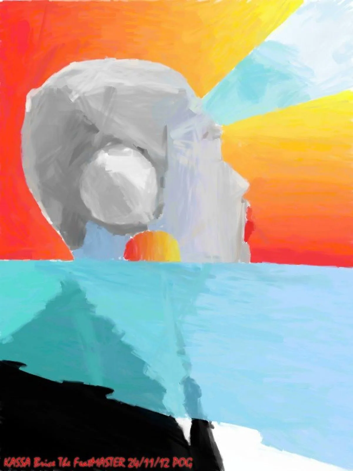 watcher under the sun, artwork by Brice kassa