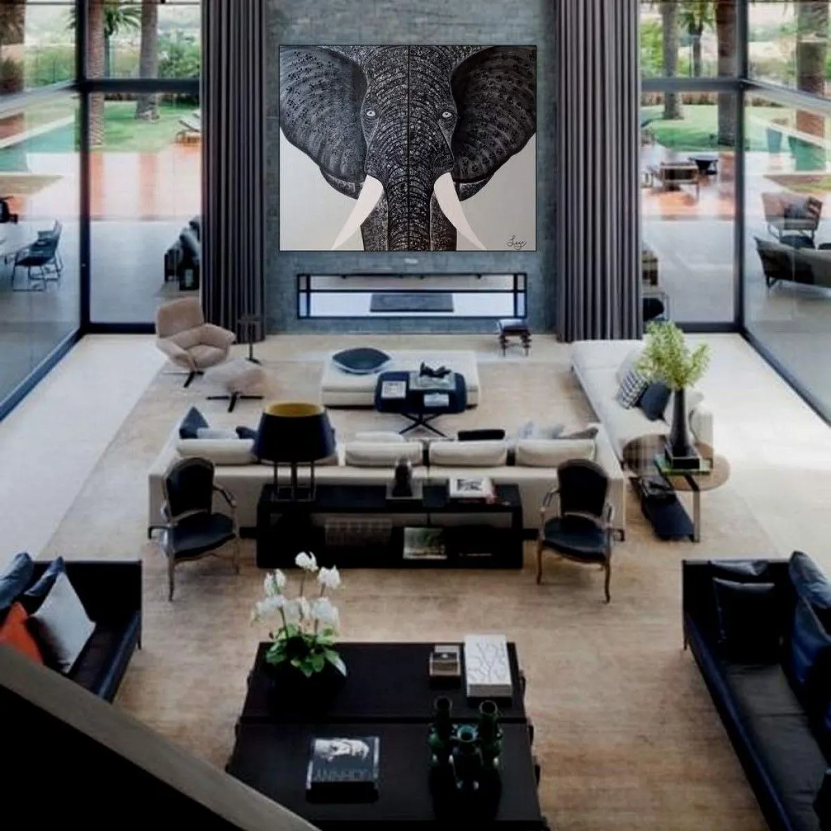 POUR UN DÉCOR DE MILLIONNAIRE, œuvre de LEGO Atiste peintre