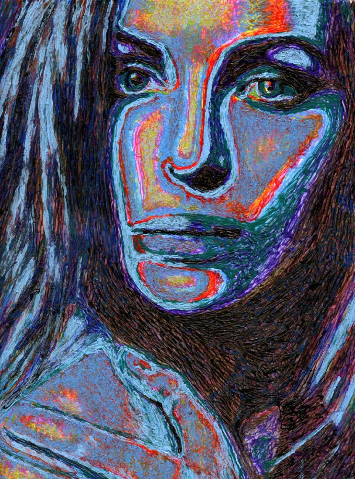 wild beast lady 1, artwork by Dow Thompson