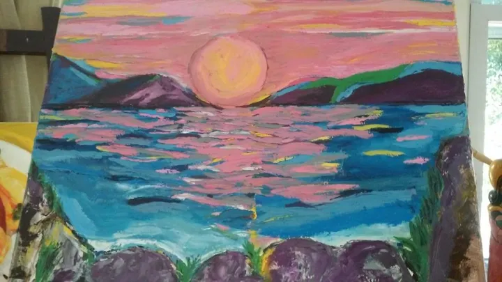 Atardecer para Lyllita, artwork by Ligia Moya