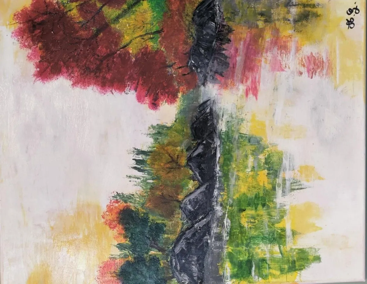 aux abords de mere nature, artwork by Alexandra Guillon
