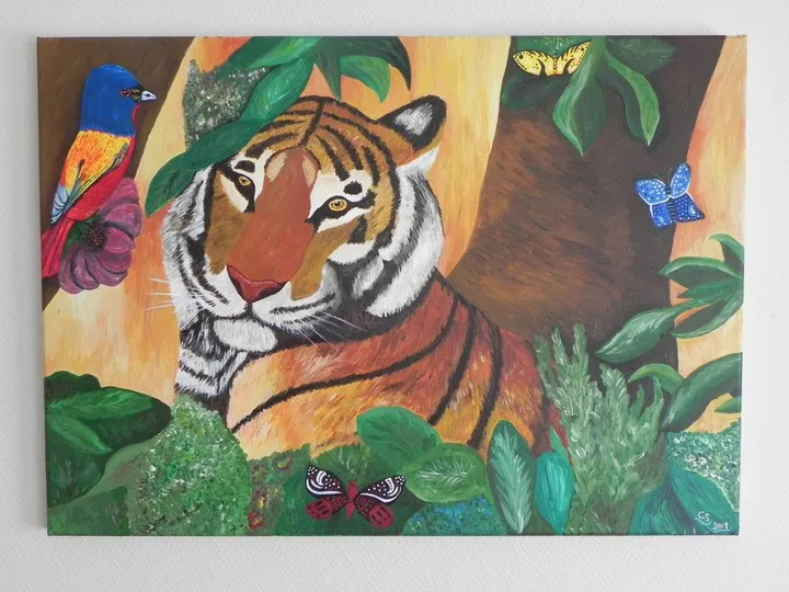 La force du tigre, œuvre de Celine Domecq