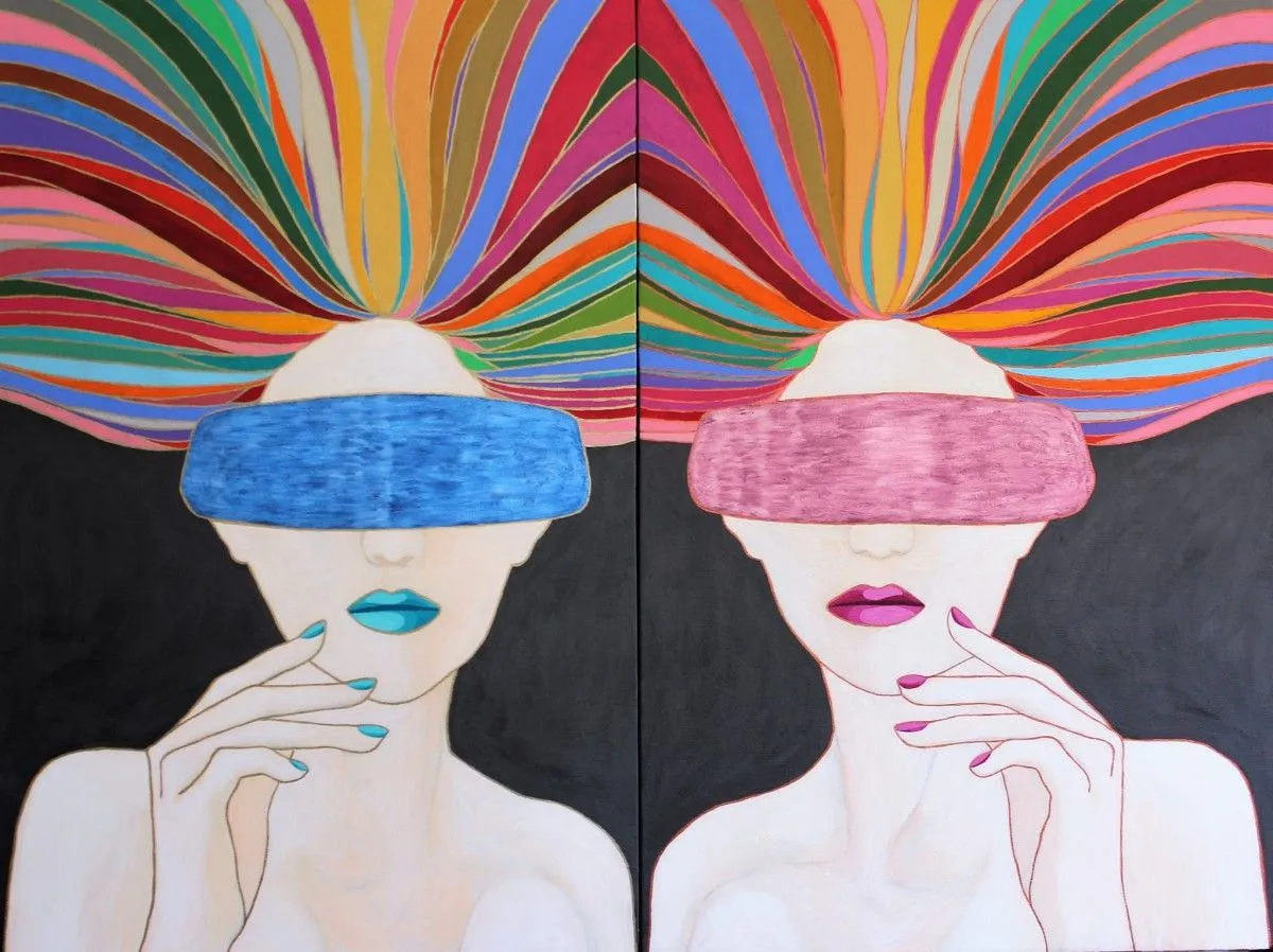 "Communique" dip·tych, artwork by Dicky Joe Santos