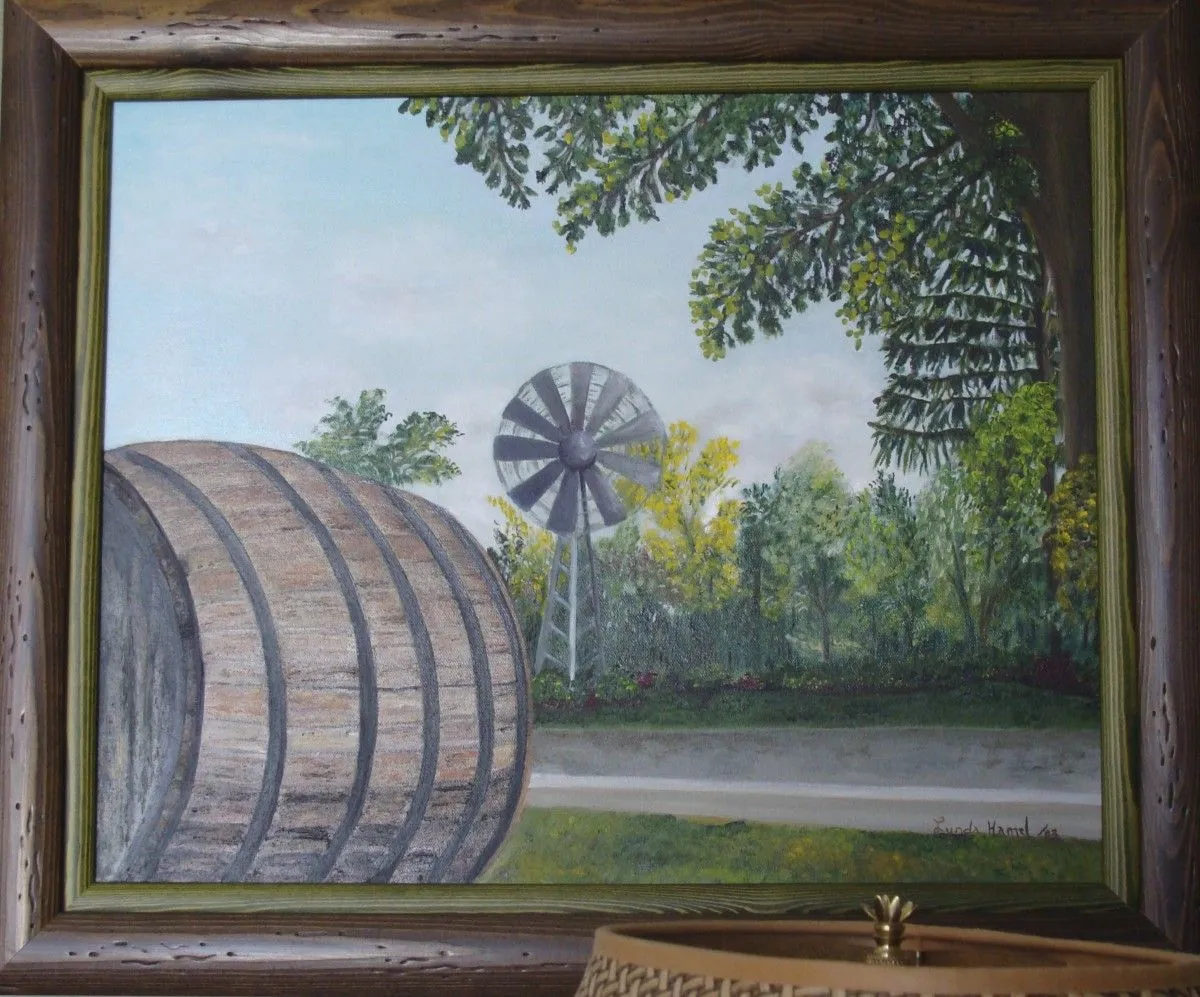 19- Le baril du Niagara, artwork by Lynda Hamel