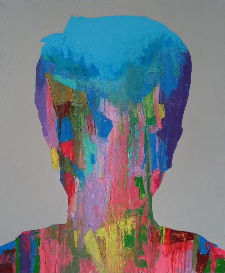 Masked Sentiments VII, artwork by Abhishek Kumar