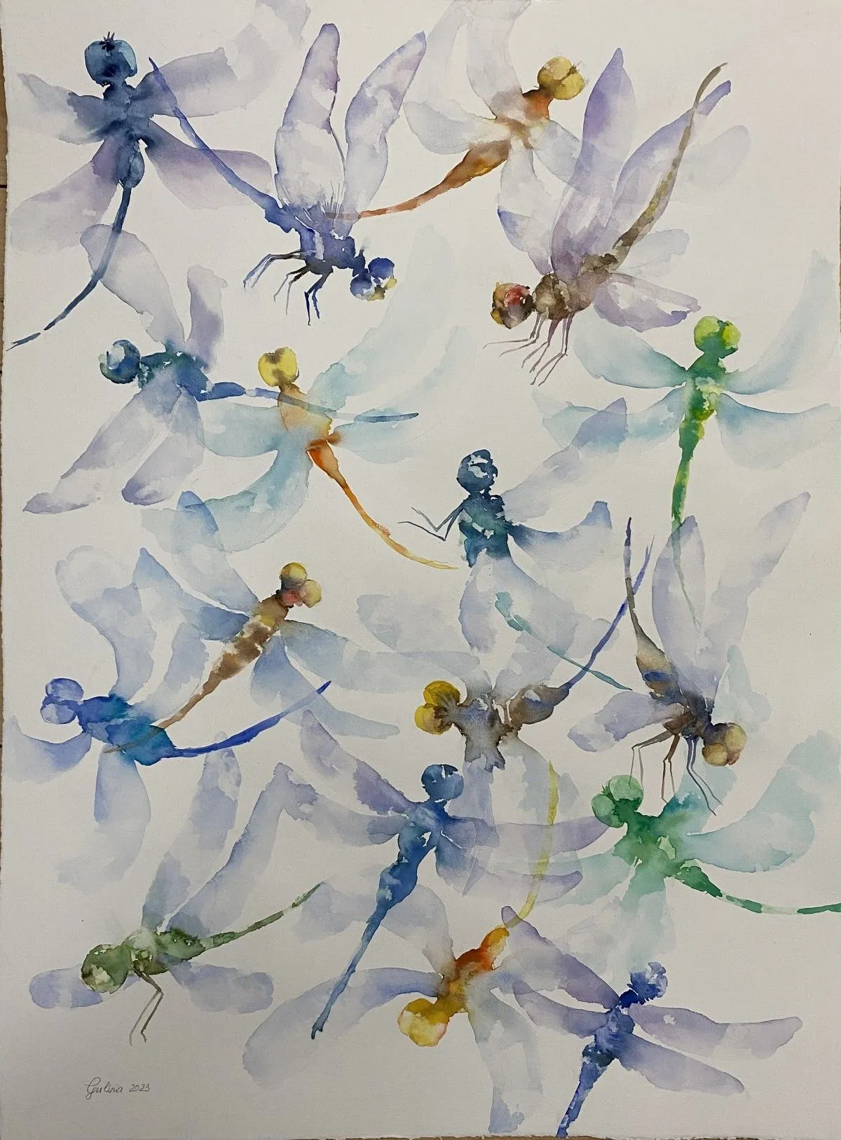 Etude libellule, artwork by Oksana G.