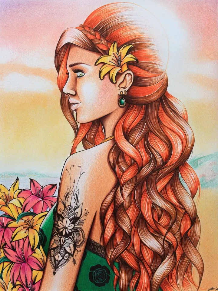 Sunset, artwork by Grinh VU