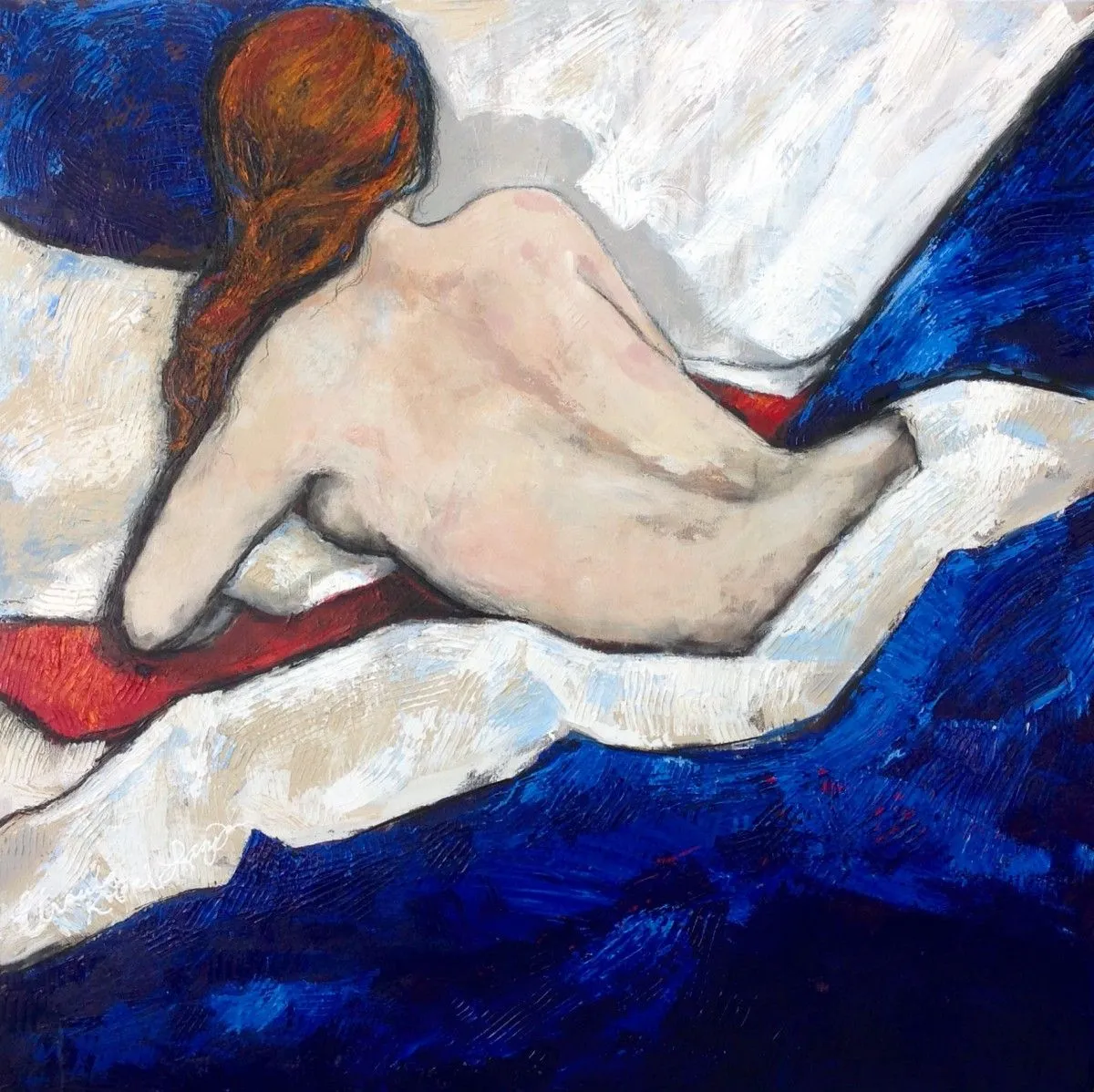 Moonlight On My Bed, artwork by Ursula Lampron