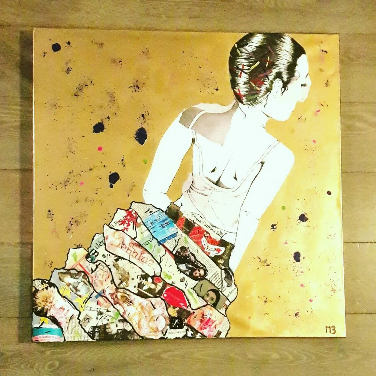 Lina, artwork by Maud Biot,bouché