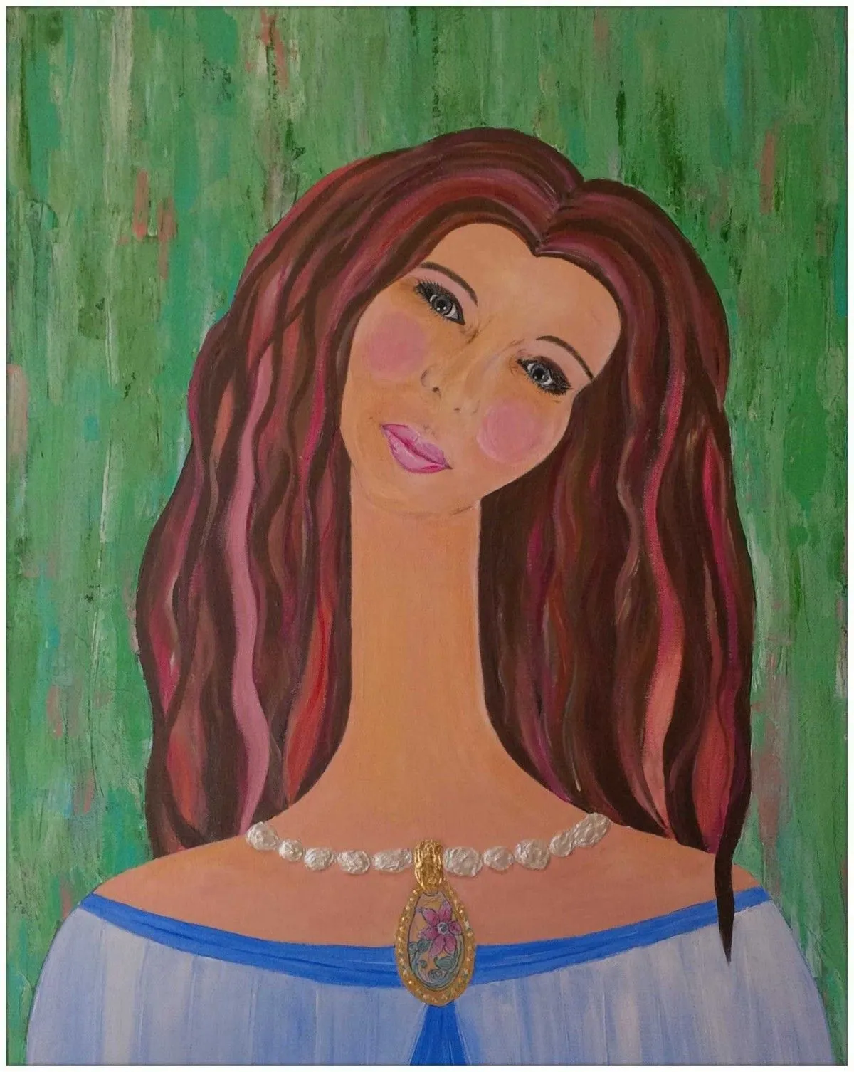 self portrait, artwork by Deb Angel