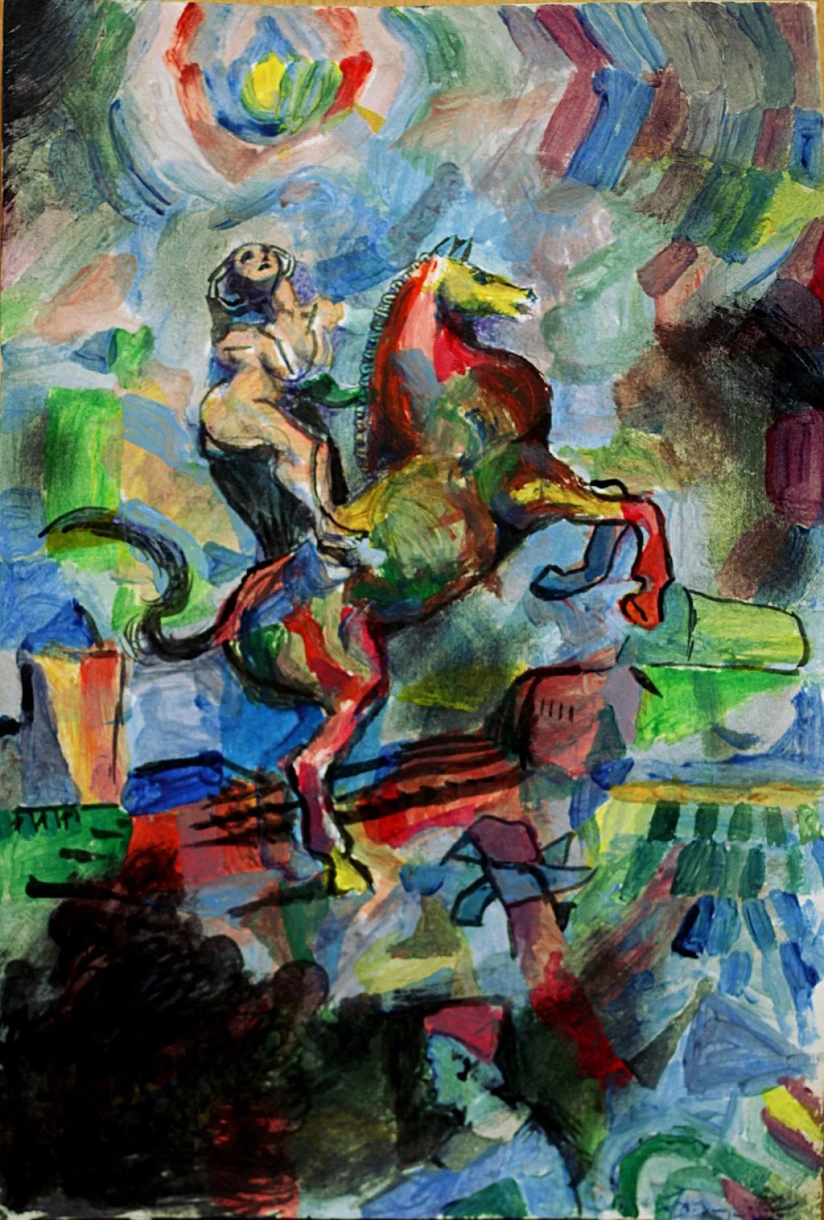 L'écuyère au soleil, œuvre de Alexandre Domjan