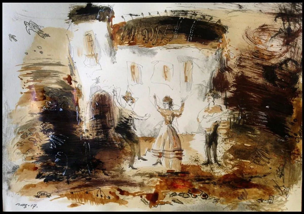 "kampolina", artwork by Iliko Popkhadze