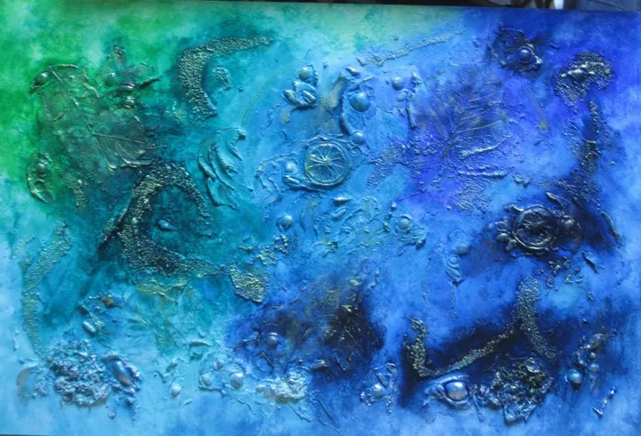 Inside blue world, œuvre de sylviane marie nardini